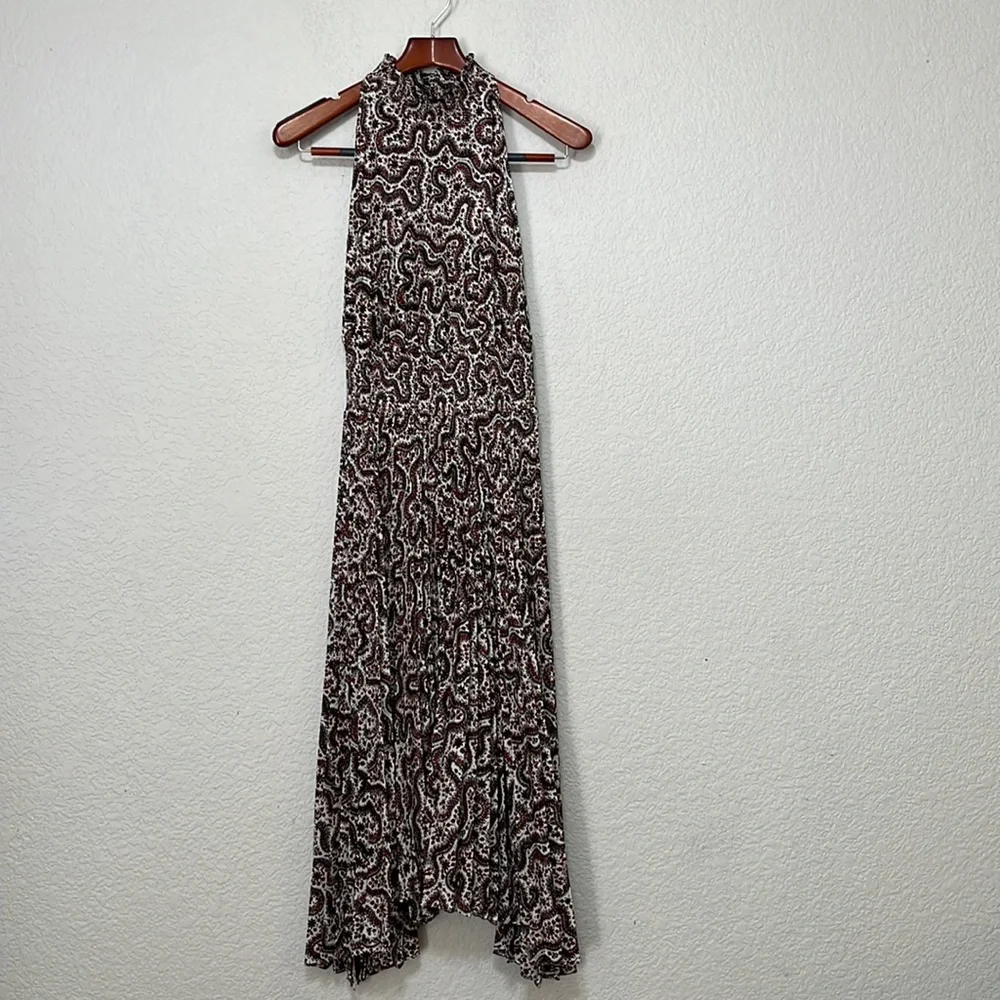 A.L.C. x Barney’s Renzo Paisley Pleated Dress - Picture 9 of 17